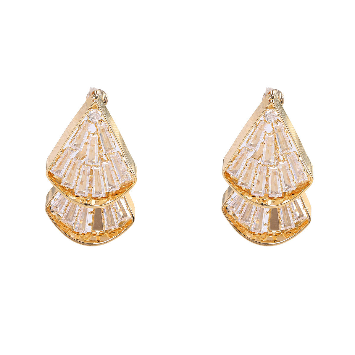 Vintage Fan Adjustable Earrings