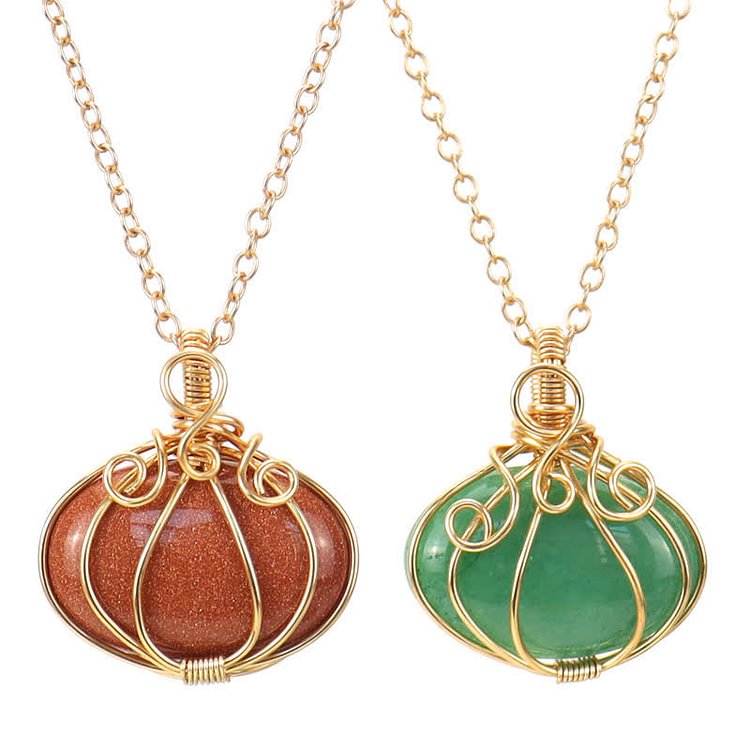 GUARDIAN PUMPKIN - Creative Pumpkin Crystal Necklace
