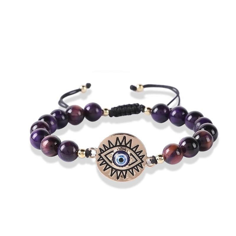Fee Now: Tiger Eye Evil Eye Protection Bracelet