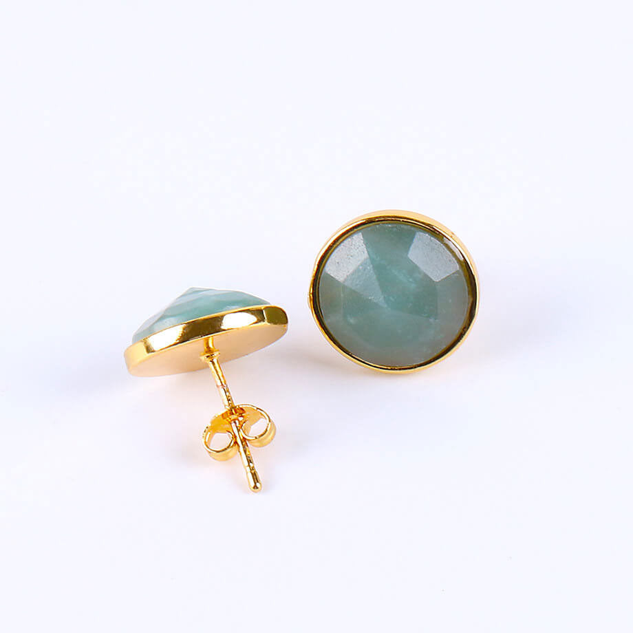 Simple Hexagonal Pyramid Crystal Fashion Earrings