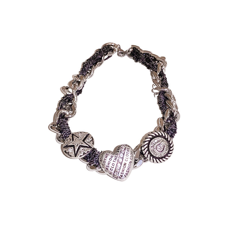 Round Pentagram Wrapped Necklace