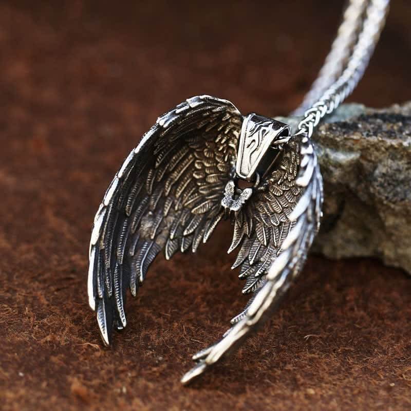 Men's Powerful Angel Wings Necklace