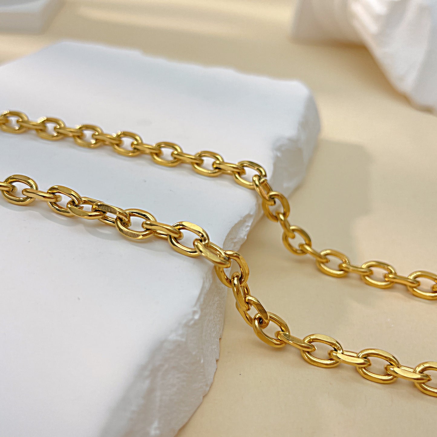 French Simple Pearl Titanium Steel Necklace