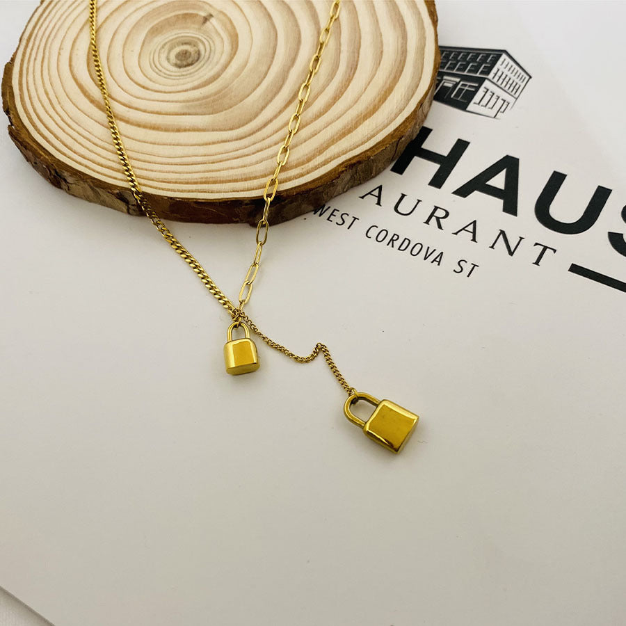 Light Luxury Niche Fashion Street Patting Trend Titanium Steel Necklace