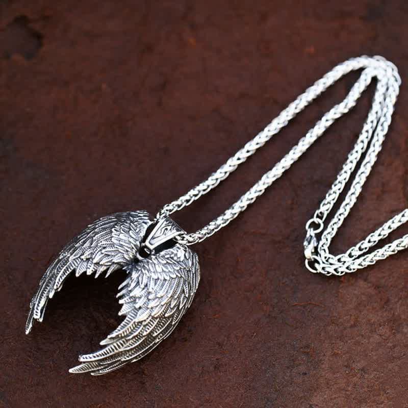 Men's Powerful Angel Wings Necklace