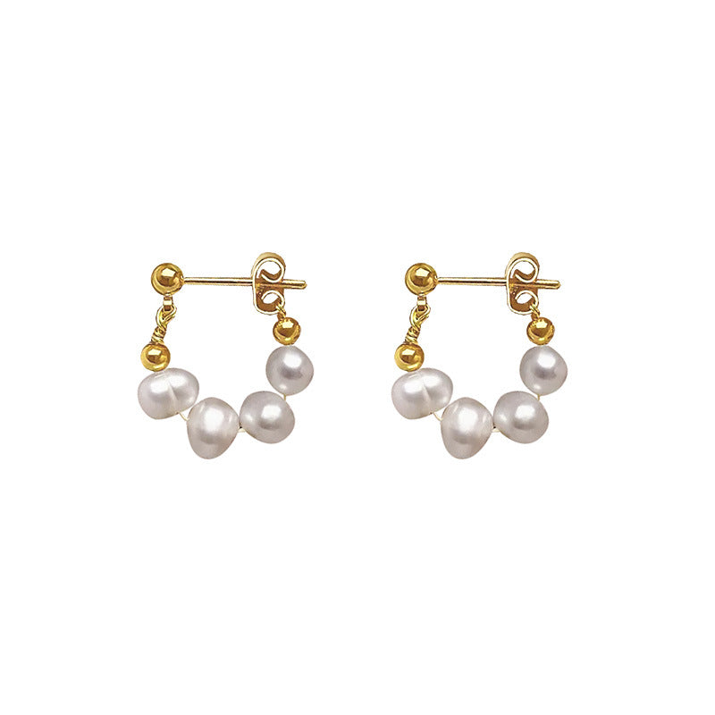 Vintage Baroque Pearl Earrings