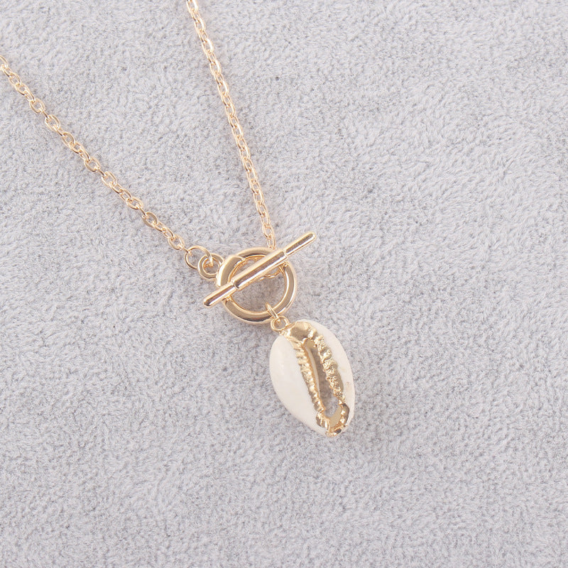 Simple Gold-plated Shell Necklace