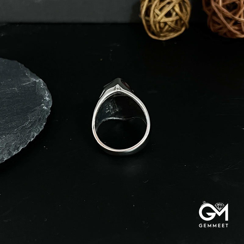 Stainless Steel Skull Reaper Punk Ring