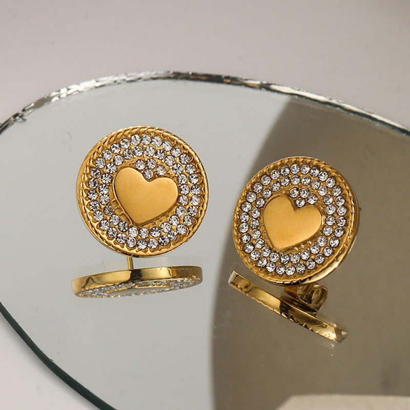 Delicate Stainless Steel Stud Earrings