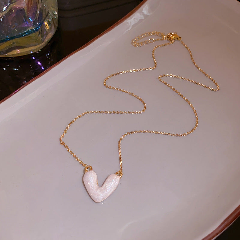 Sweet Maiden Geometric Letter Necklace