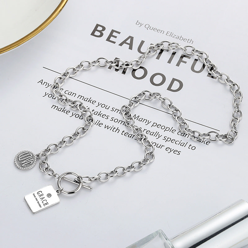 S925 Sterling Silver Vintage Trend Necklace for Men and Women