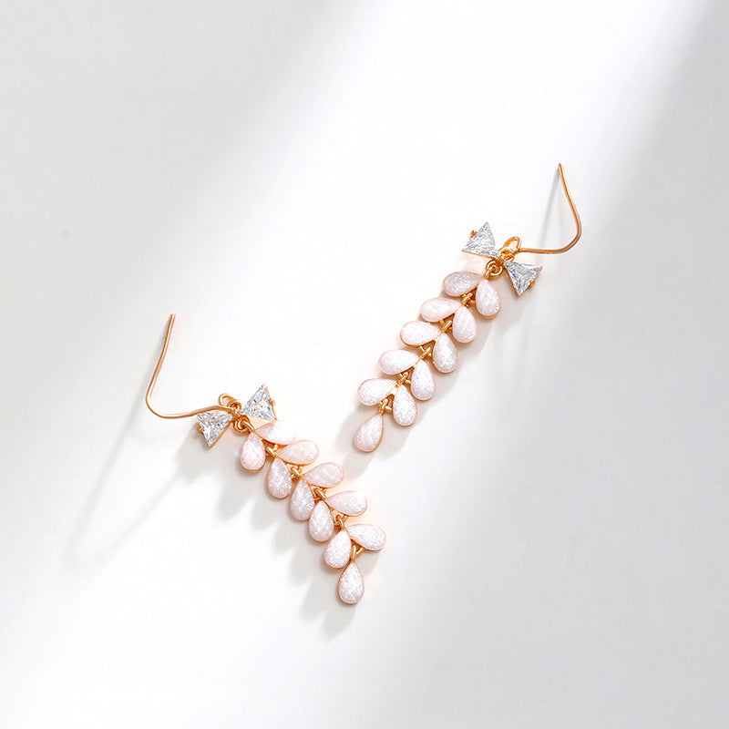 Long Tassel Bow Earrings