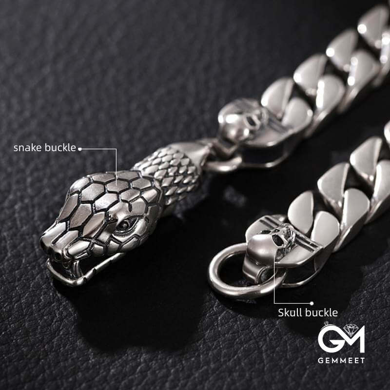 Simple Punk Hip-hop Snake Bracelet