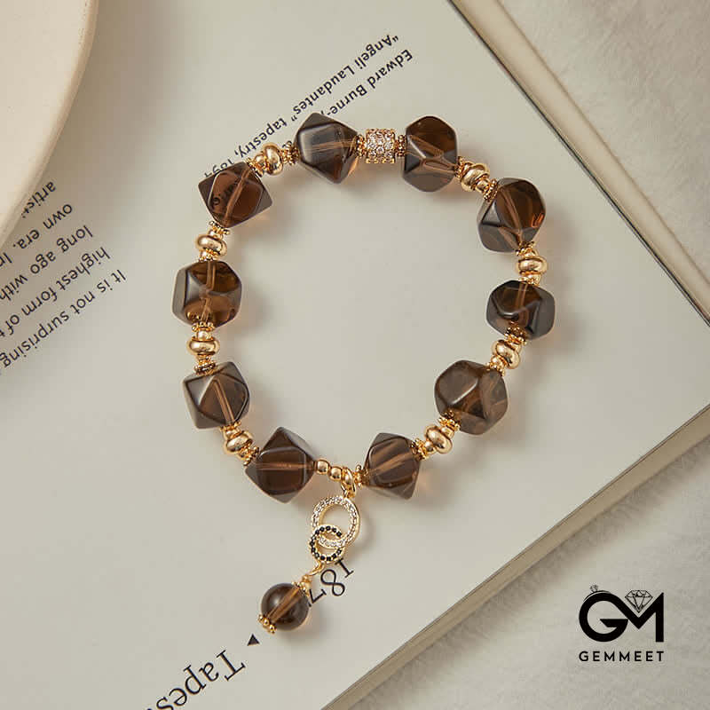Simple Smoked Cleaning Quartz Bracelet