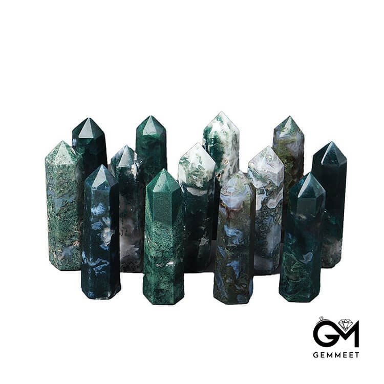 Malachite Crystal Wands Tower