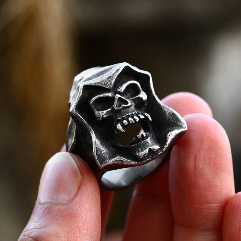 Men's Punk Death Skull Ring
