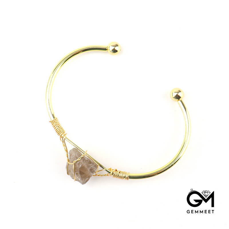 Simple Golden Crystal Adjustable Bracelet