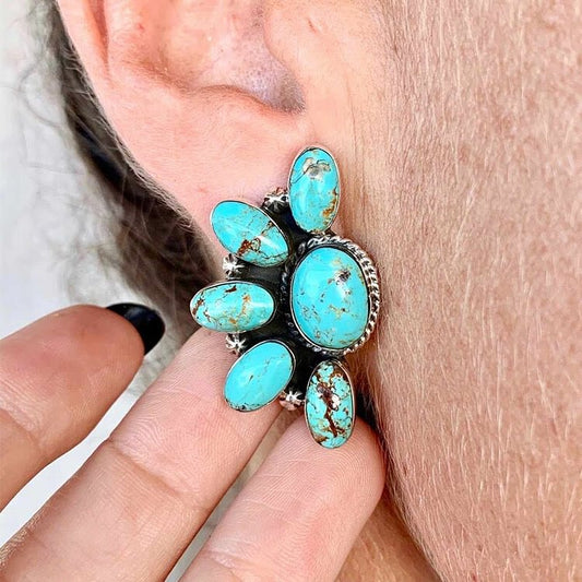 Vintage Bohemia Style Turquoise Earrings