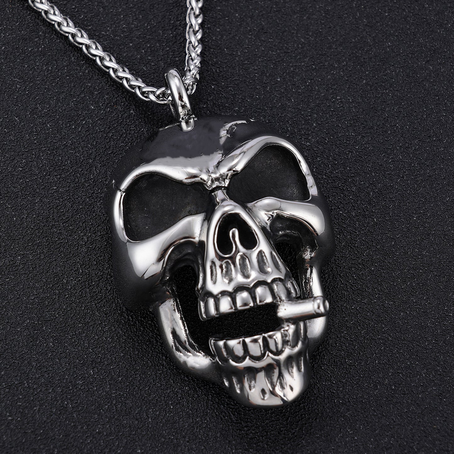 Titanium Steel Men's Skeleton Necklace