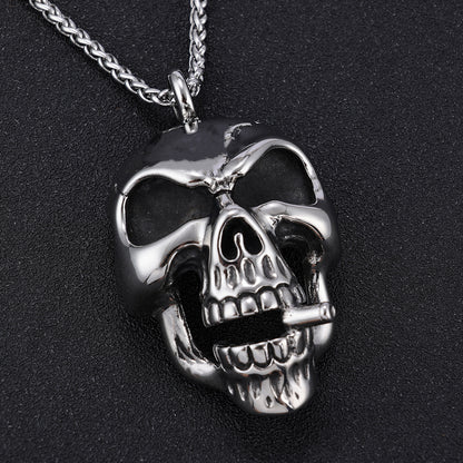 Titanium Steel Men's Skeleton Necklace