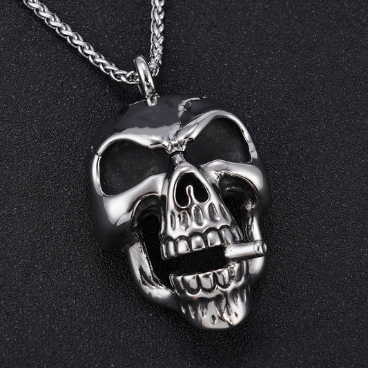Titanium Steel Men's Skeleton Necklace