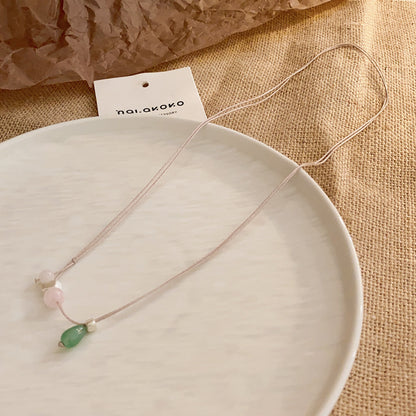 New Chinese Lotus Seed Drop Necklace