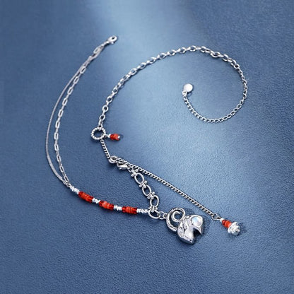 Moonstone Zodiac Pendant Alloy Necklace