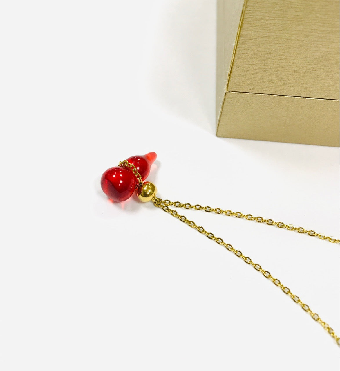 New Ins Flo Collarbone Titanium Steel Necklace