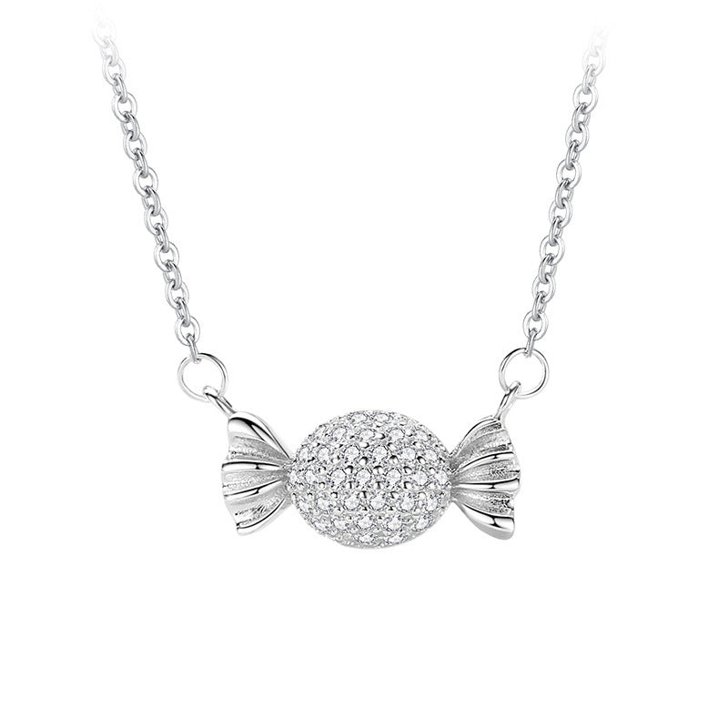 Rose Gold Creative Sweet Candy Collarbone Necklace Simple