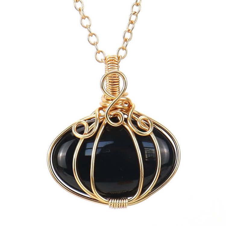 GUARDIAN PUMPKIN - Creative Pumpkin Crystal Necklace