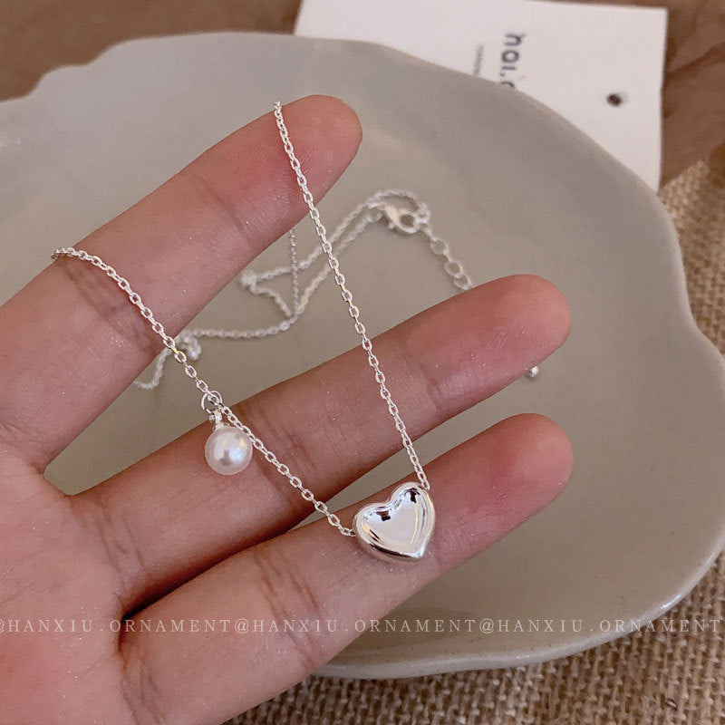 Love Pearl Necklace French Necklace