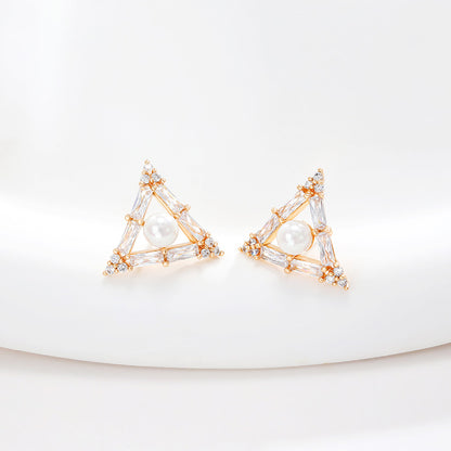 Simple Geometric Triangle Earrings