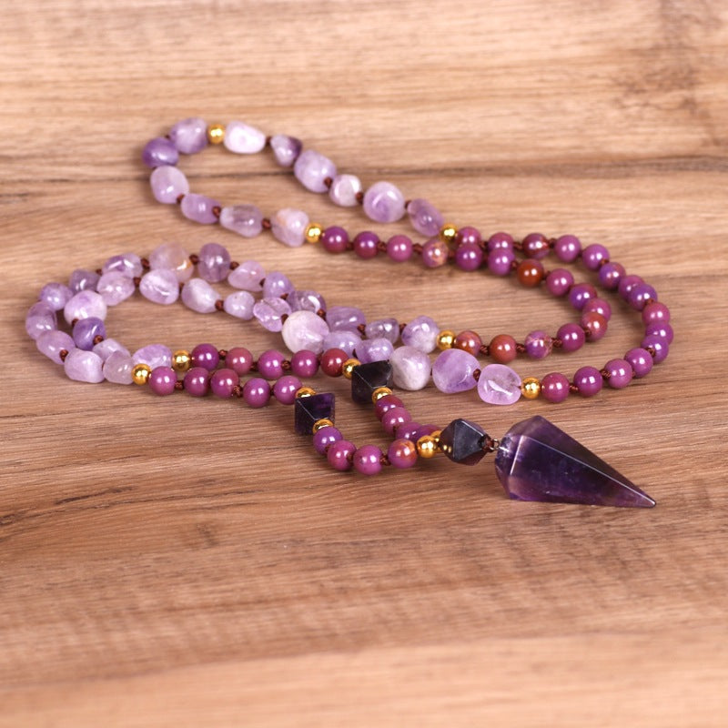 Shaped Pearl Amethyst Necklace
