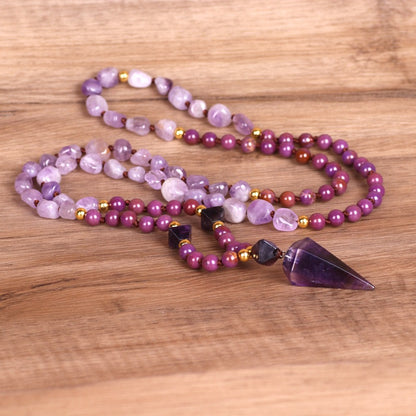 Shaped Pearl Amethyst Necklace