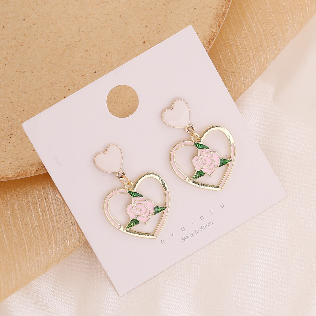 Fashion Flowers Love Earrings