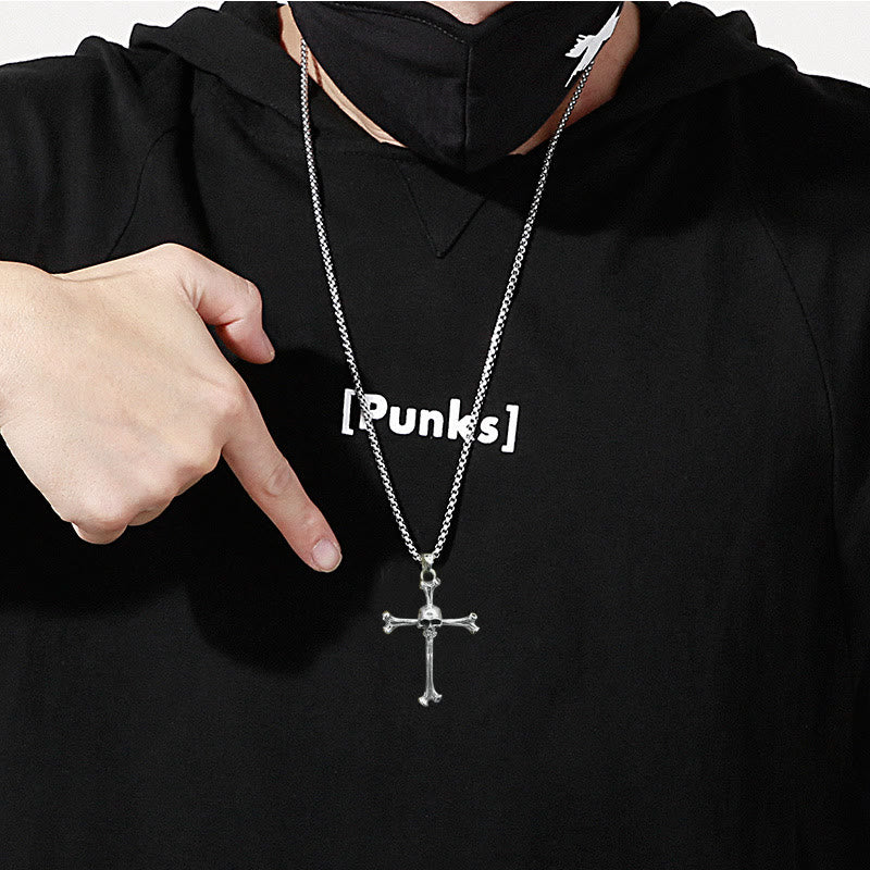 Men's Skull Cross Necklace
