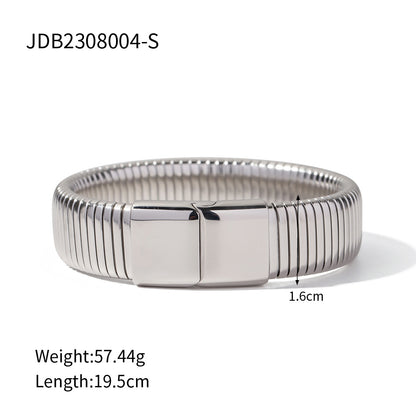 Titanium Steel Elastic Snake Chain Bracelet