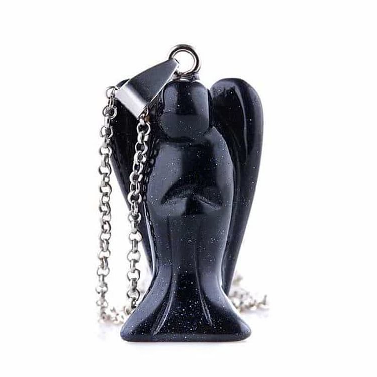 Crystal Guardian Angel Necklace