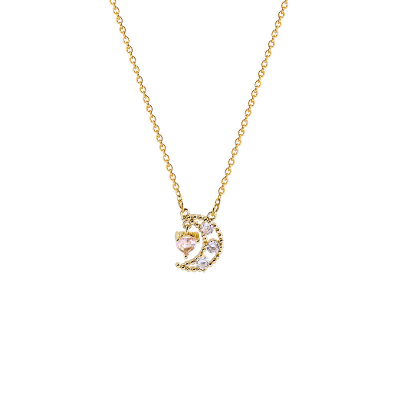 Dream Star Moon Light Luxury Titanium Steel Necklace