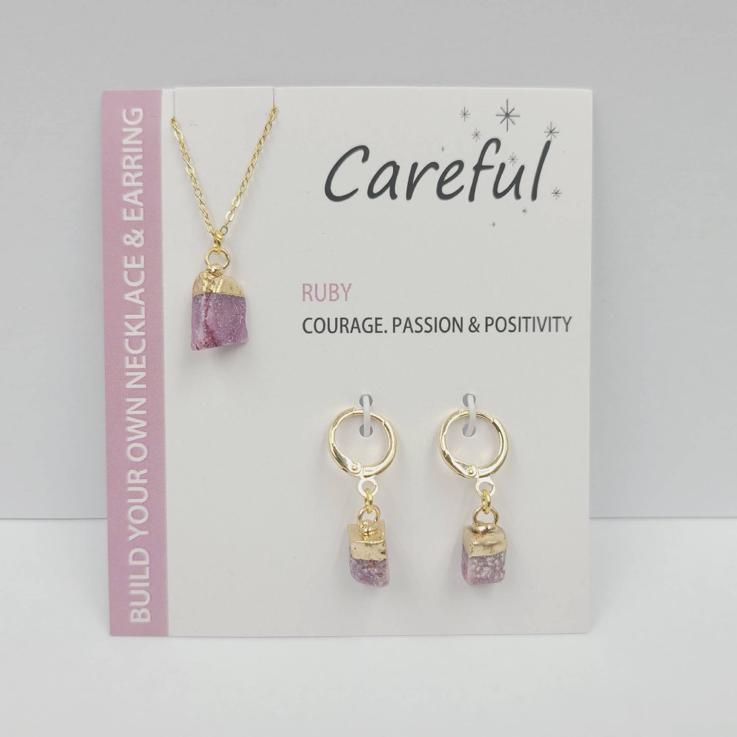 Gold-plated Stainless Steel Necklace Earrings