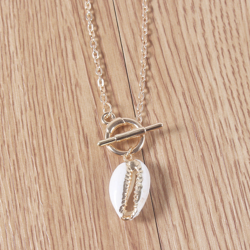 Simple Gold-plated Shell Necklace
