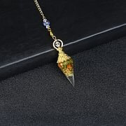 Crystal Resin Hexagonal Pyramid Pendulum