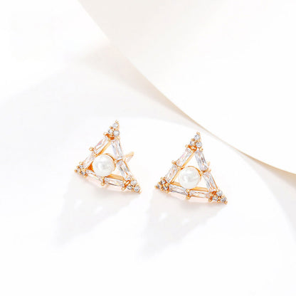 Simple Geometric Triangle Earrings