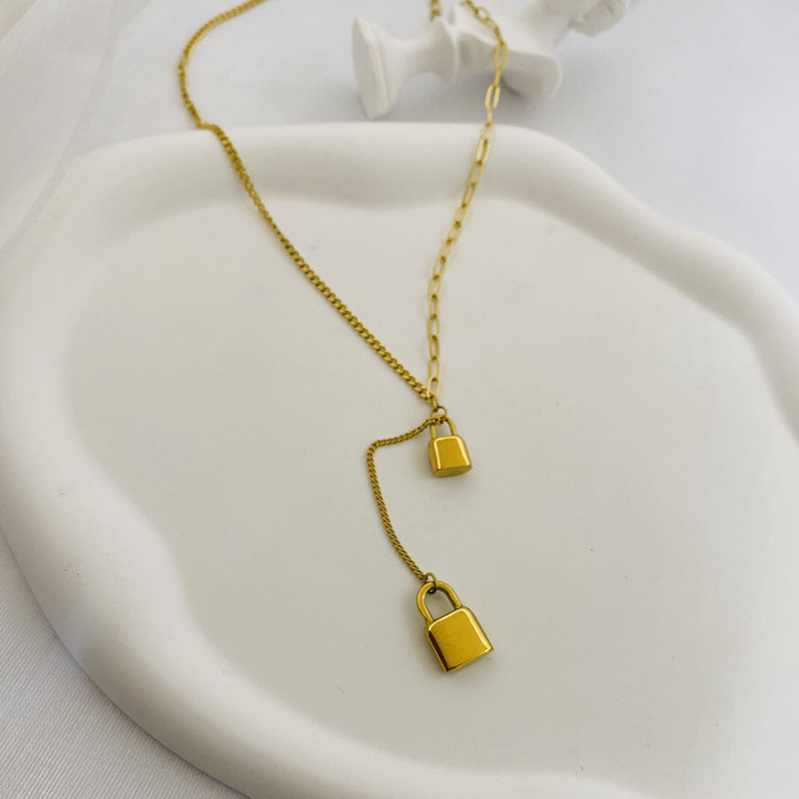 Light Luxury Niche Fashion Street Patting Trend Titanium Steel Necklace