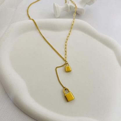 Light Luxury Niche Fashion Street Patting Trend Titanium Steel Necklace