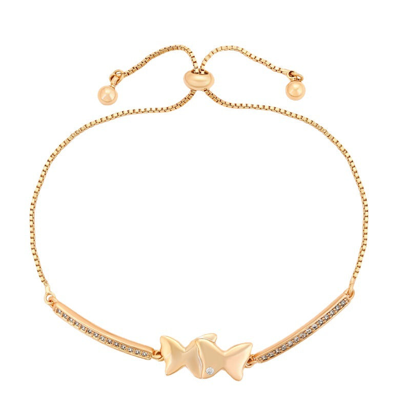 Fashionable Stretch Adjustable Butterfly Bracelet