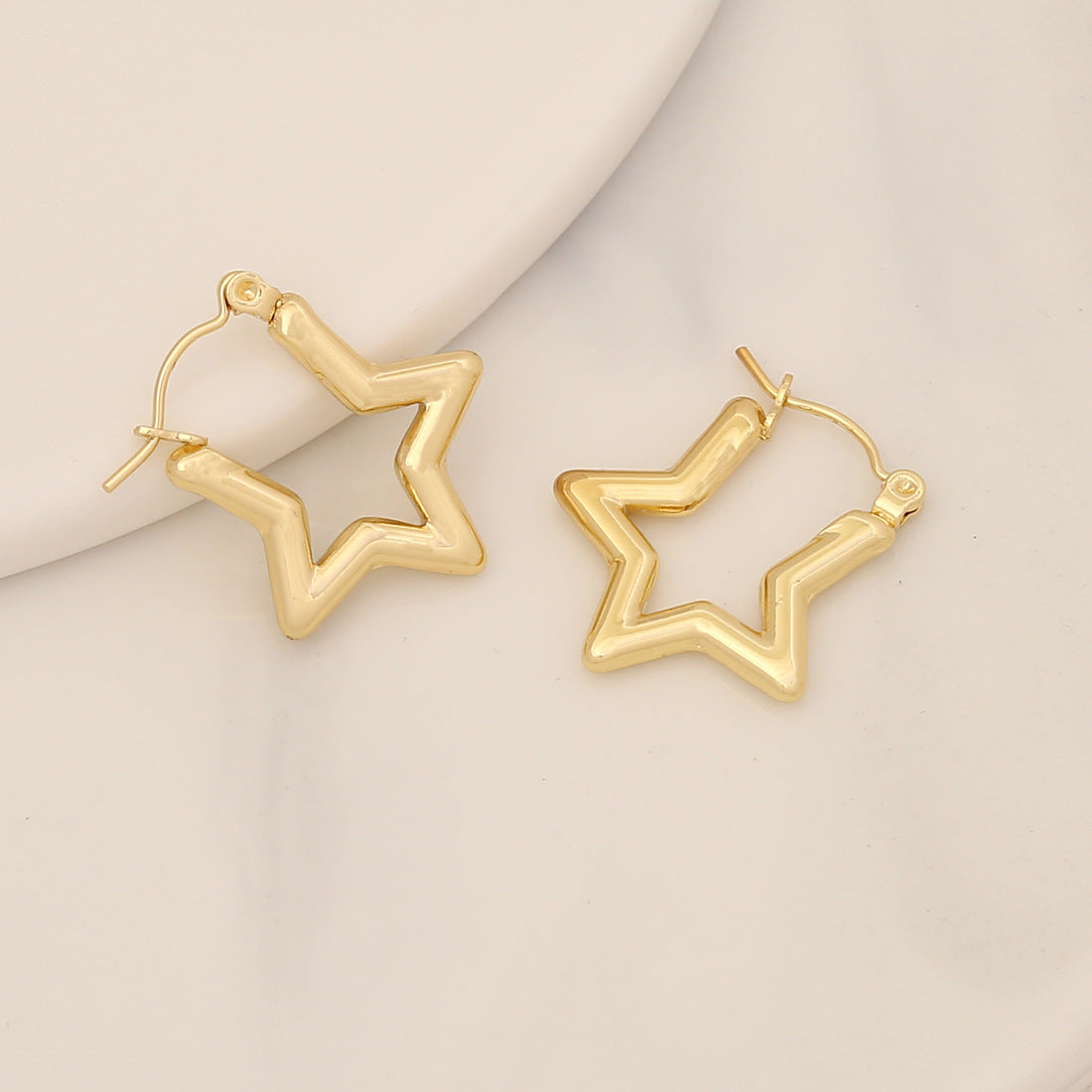Simple Stainless Steel Geometric Stud Earrings