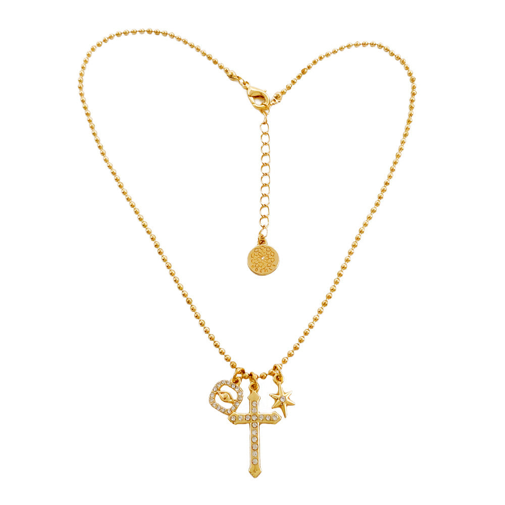 Cross Hexagram Devil's Eye Necklace