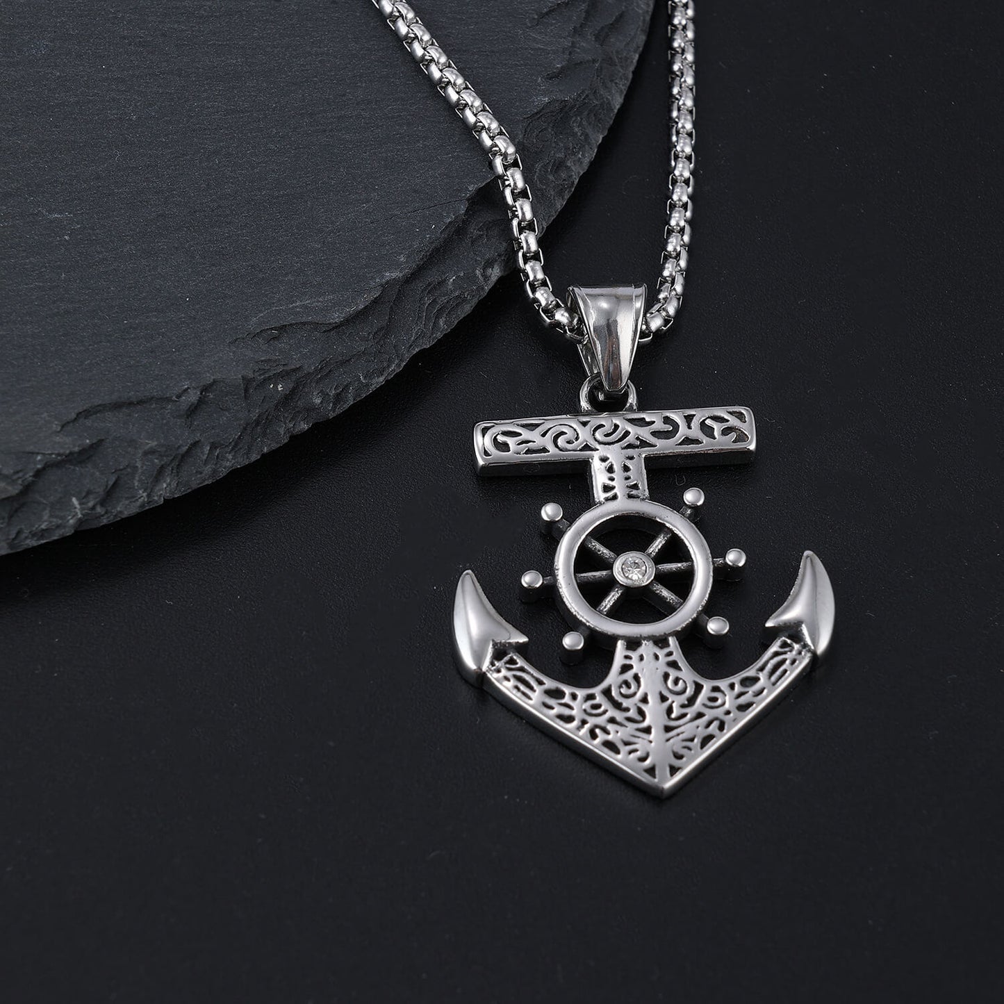 Simple Retro Anchor Pendant