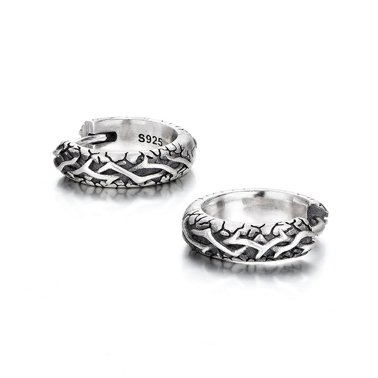 Sterling Silver Vintage Multi-Pattern Earrings